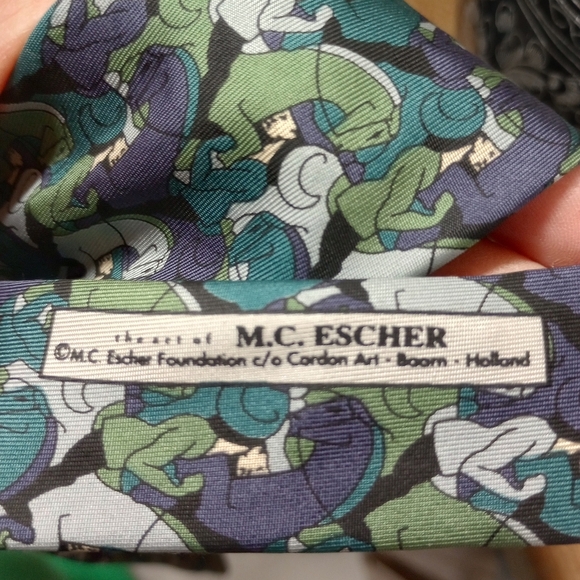 The Boxelder Company Milwaukee, M.C. Escher Foundation Men's Tie Imported Silk. - Picture 8 of 11